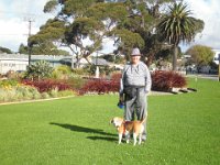 P5210591  Rauleigh and Bobby taking a walk around Albany Town Centre.