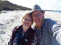 DSCF2873  Rauleigh and Sam "Getting cosy" at Cosy Corner Beach, Torbay