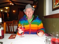 P5210619  Rauleigh enjoys our dinner out at the Curry King, Denmark Town Centre.