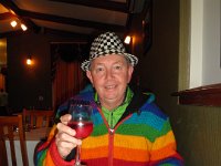 P5210620  Cheers, Rauleigh wearing his new jacket purchased from The Sacred Tree, Denmark Town Centre.