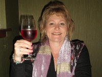 P5210621  Sam is less colourful dining out at the Curry King, Denmark Town Centre.