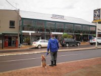 P5200573  Rauleigh and Bobby crossing Strickland Street, Denmark.