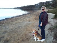 DSCF2304  Sam and Bobby on Wilsons Inlet near the Denmark River Mouth.