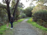 DSCF2311  Sam at Bobby at the start of the Wilson Inlet Heritage Trail.