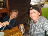 P5200564  Our "selfie" at Mrs Jones Cafe, Denmark.