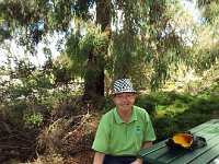 DSCF2740  Bobby and Rauleigh enjoying lunch at Wilson Park in Mt Barker.