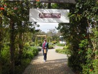 P5220655  Sam happy with her purchases (and it's not bears) at the Denmark Chocolate Company, Ocean Beach, Denmark.