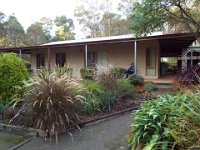 DSCF3038  Sam enjoying the peace and quiet at the Bear's Den, Denmark.