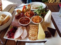 DSCF2984  Our Madison Vineyard Platter at the Lake House, Denmark.