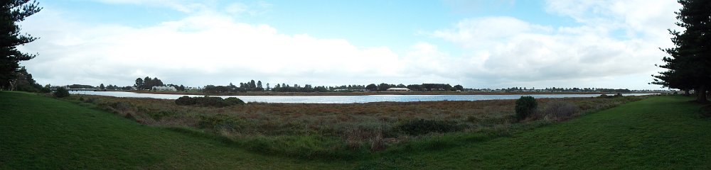 DSCF6447  Moyne River from the Gardens Caravan Park, Port Fairy.