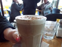 DSCF6432  Time for a coffee at the 12 Rocks Beach Bar in Port Campbell.
