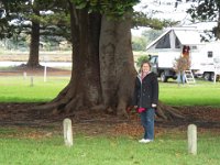DSCF6443  Sam at the Gardens Caravan Park, Port Fairy.