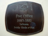 DSCF6482  Post Office sign, its former use, on the Darriwill Farm building, Port Fairy Town Centre.