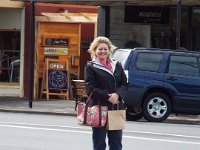 DSCF6489  Sam enjoys a shop in Port Fairy Town Centre.  Nice hair!