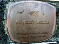DSCF6509  St John's Church sign, est 1856.