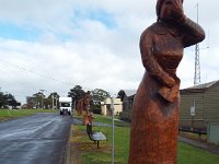 DSCF6588  Memorial tree carvings in Dartmoor, Victoria.
