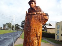 DSCF6593  Memorial tree carvings in Dartmoor, Victoria.