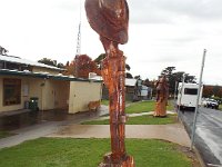 DSCF6595  Memorial tree carvings in Dartmoor, Victoria.