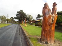 DSCF6596  Memorial tree carvings in Dartmoor, Victoria.