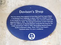 DSCF6653  Information about Davison's Shop est around 1855  in Robe Town Centre, South Australia.