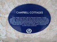 DSCF6664  Information about Campbell Cottages, est 1857, in Robe Town Centre, South Australia