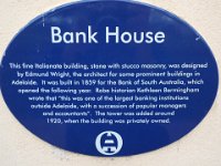 DSCF6666  Information about Bank House est 1859, in Robe Town Centre, South Australia.