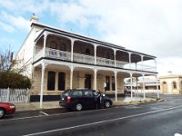 DSCF6734  Heyward's Royal Oak Hotel building, opened in 1848, in Penola Town Centre, South Australia.
