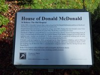 DSCF6745  --Sign outsite the Donald MaDonald cottage in Penola, South Australia.