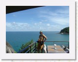 11140020 * Rauleigh enjoys the view at the Cliff Restaurant in Koh Samui. * 2240 x 1680 * (1.23MB)