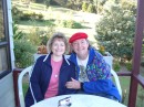 04290016 * Sam and Rauleigh on the veranda at Kakapu Cottage.  Gary and Mel took the photo.
 * 2240 x 1680 * (954KB)