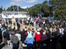 04250029 * The crowd at the war memorial, Anzac day march in Russell, Anzac Day 2005. * 2240 x 1680 * (908KB)