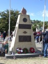 04250031 * The war memorial after the wreaths had been laid, Anzac day march in Russell, Anzac Day 2005. * 1680 x 2240 * (958KB)