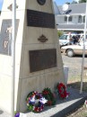 04250033 * Close up of the war memorial after the wreaths had been laid, Anzac day march in Russell, Anzac Day 2005. * 1680 x 2240 * (738KB)